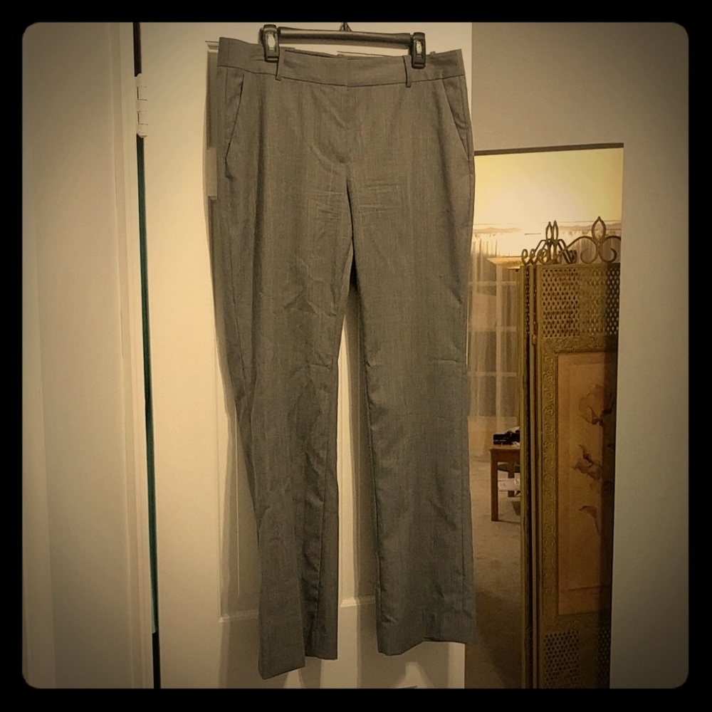 J. Crew Lightweight Grey Wool Trousers